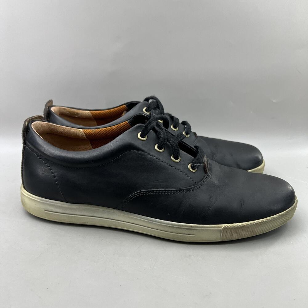 ECCO Eisner Casual Shoes Men Size 10.5 US, 44 EU Black Comfort Low Top Sneakers